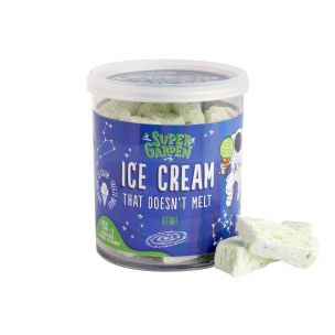 Freeze-dried kiwi flavored ice cream