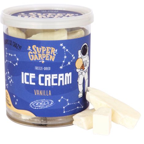 Freeze dried (lyophilized) ice cream, candies, sweets
