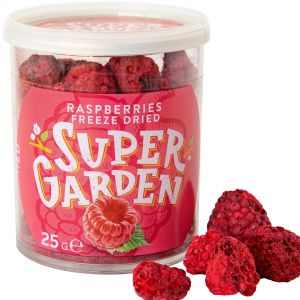 Freeze dried (lyophilized) raspberries