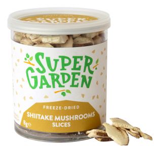 Freeze dried (lyophilized) shiitake mushrooms